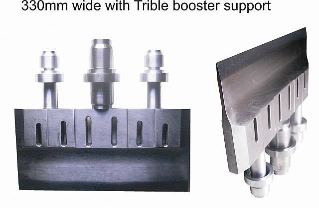 Ultrasonic food cutting with trible booster support 340mm wide