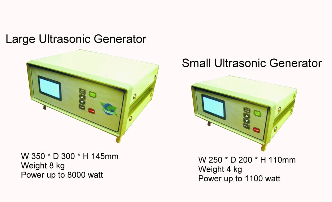 MFG 1 Multi Frequency ultrasonic Generator, Front/side, smart art