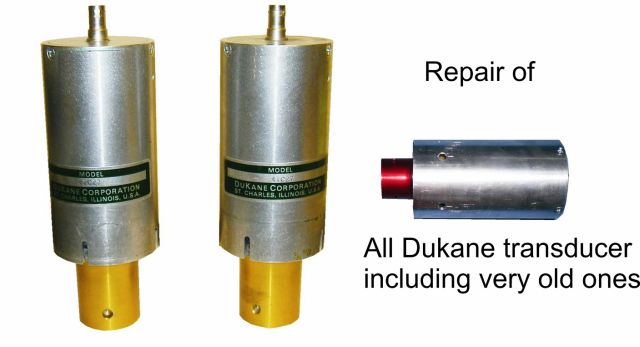 Dukane Ultrasonic converters – Transducers – New – upgrade or repair