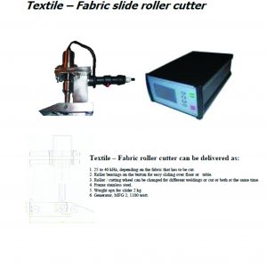 Ultrasonic welder –  cutter – slicer 20-40 kHz
