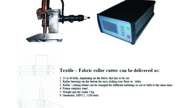 Ultrasonic welder –  cutter – slicer 20-40 kHz